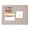 Mastervision Fabric Bulletin Board 18x24", Gray FB0470608 - alternate 1