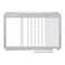 Mastervision In/Out Board, Steel, 24 in, 36 in, Aluminum Frame, White/Gray, Matte GA01110830 - alternate 1
