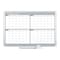 Mastervision Calendar Planning Board, Steel, 38 in, 50 in, Aluminum Frame, White/Gray, Matte GA05105830 - alternate 1