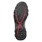 Nautilus Safety Footwear Men's Athletic Shoe, Steel Toe, Leather, Mesh Upper, Rubber Outsole, Lace Up, Gray/Red, 7 Wide N1343 7W - alternate 2