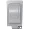 Leviton Weatherproof Cover, Outlet Box Type, 1 Gang, Aluminum, GFCI Duplex Receptacle Cover Type IUM1V-GY - alternate 1