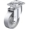 Zoro Select Plate Caster, Swivel, Metal, 6 1/2"H LH-G 125K-1 - alternate 1