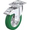 Zoro Select Plate Caster, Swivel, Polyurethane, 9 5/8"H LH-ALST 200K-FI - alternate 1