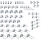 Triton Products 63 Pc. Steel Pegboard Hook Assortment for LocBoard LH2-KIT - alternate 1