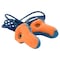 Howard Leight LaserTrak Disposable Corded Earplugs, Metal-Detectable, Contoured-T, Blue/Orange, 33 dB, 100PK LT-30 - alternate 1