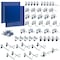 Triton Products (2) 24 In. W x 24 In. H Blue Epoxy 18-Gauge Steel Square Hole Pegboards 46 pc. LocHook Assortment LB1-BKit - alternate 1