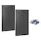 Triton Products Stationary Pegboard Panels, Steel LB2-BK - alternate 1