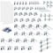 Triton Products (2) 24 In. W x 42-1/2 In. H White Epoxy 18-Gauge Steel Square Hole Pegboards 63 pc. LocHook Assortment LB2-Kit - alternate 1