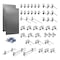 Triton Products (2) 24 In. W x 42-1/2 In. H Stainless Steel Square Hole Pegboards 45 pc. Stainless LocHook Assortment, PR LB2-Skit - alternate 1