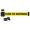 Banner Stakes Belt Barrier, Matte, Yellow Belt MH7006L - alternate 1