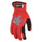 Mcr Safety 952 Mechanics Gloves, Synthetic Leather Palm, Spandex Back, L, Black/Gray/Red 952S - alternate 2
