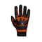 Superior Glove ClutchGear Work Gloves, TenActiv Palm, PVC Back, L (9), Black/Orange MXVSBE-L - alternate 1