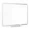 Mastervision Planning Board, Steel, 24 in, 36 in, Aluminum Frame, White, Gloss MA0594830 - alternate 1