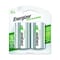 Energizer Precharged Recharg Battery, D, NiMh, PK2 NH50BP-2 - alternate 1