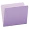 Zoro Select File Folders 8-1/2" x 11", Straight Tab, Lavender, Pk100 PFX152LAV - alternate 1