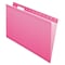 Zoro Select Hanging File Folders, Pink, 8 1/2in H, PK25 PFX415315PIN - alternate 1