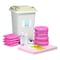 Pig Spill Kit, 8 gal Volume Absorbed per Kit, 29 gal Capacity, Can, Clear, 25 KIT395 - alternate 1