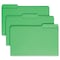 Zoro Select Top Tab Folders, 1/3 Tab, Legal, Green, PK100 17143 - alternate 1