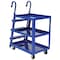 Zoro Select Steel Stock Picking Ladder Cart 1000 lb. Capacity, 39-3/4"L x 21-7/8"W x 50-1/8"H SPS3-2236 - alternate 1