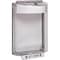 Safety Technology International Universal Stopper Cover, Polycarbonate, Flush Mount, 5 1/2 in W x 8 1/8 in H x 2 5/8 in D, White STI-13020NW - alternate 1