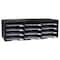 Storex Literature Sorter 12 Compartments, 31-13/32"W x 13-5/16"D Black 61602U01C - alternate 1