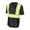 Tough Duck High Visibility T-Shirt, 1, O, Polyester, Black, S S39211 - alternate 1