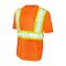Tough Duck High Visibility Short Sleeve Shirt, 2, R, Polyester, Orange, S S39211 - alternate 1