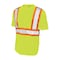 Tough Duck High Visibility Short Sleeve Shirt, 2, R, Polyester, Green/Yellow, M S39211 - alternate 1