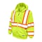 Tough Duck High Visibility Hooded Sweatshirt, 2, R, Polyester, Green/Yellow, M S49411 - alternate 1
