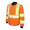 Tough Duck Hi-Vis Quilted Safety Jacket, 100% Polyester, Fluorescent Orange, S S43211 - alternate 1