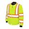 Tough Duck Men's Hi-Vis Quilted Safety Jacket, 100% Polyester, Fluorescent Green, 5XL S43231 - alternate 1