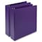 Zoro Select Earth's Choice Plant-Based Durable Fashion View Binder, 3 Rings, 2" Capacity, 11 x 8.5, Purple, PK2 SAMU86608 - alternate 1