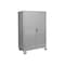 Sandusky Lee Solid Door Storage Cabinet, 46 in W, 78 in H, 24 in D, Light Gray TA4R462472-05 - alternate 1