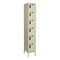 Hallowell Box Locker, 12 in W, 12 in D, 78 in H, (1) Wide, (6) Tier, Tan UEL1228-6A-PT - alternate 1