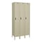 Hallowell Wardrobe Locker, 36 in W, 12 in D, 78 in H, (1) Tier, (3) Wide, Tan UEL3228-1PT - alternate 1