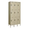 Hallowell Wardrobe Locker, 36 in W, 12 in D, 78 in H, (3) Tier, (3) Wide, Tan UEL3228-3PT - alternate 1