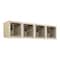 Hallowell Wall Mount Box Locker, 12 in W, 18 in D, 14 3/4 in H, (1) Tier, (4) Wide, Tan UESVP1482-4WMAPT - alternate 1