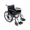 First Voice Wheelchair, 300lb, 18 In Seat, Silver/Black MDS806300D - alternate 1