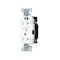 Hubbell Wiring Device-Kellems Straight Blade Receptacle, 5-20R, 20 A, 125V AC, 2 Pole, 3 Wire, Surface Mount, Grounded 8300STWTR - alternate 1