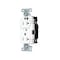 Hubbell Wiring Device-Kellems Straight Blade Receptacle, 5-20R, 20 A, 125V AC, 2 Pole, 3 Wire, Surface Mount, Grounded 8300STW - alternate 1