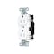 Hubbell Wiring Device-Kellems Straight Blade Receptacle, 5-15R, 15 A, 125V AC, 2 Pole, 3 Wire, Surface Mount, Grounded BR15STWTR - alternate 1