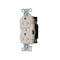 Hubbell Wiring Device-Kellems Straight Blade Receptacle, 5-20R, 20 A, 125V AC, 2 Pole, 3 Wire, Surface Mount, Grounded 5362STLATR - alternate 1