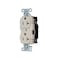 Hubbell Wiring Device-Kellems Straight Blade Receptacle, 5-20R, 20 A, 125V AC, 2 Pole, 3 Wire, Surface Mount, Single BR20STLA - alternate 1
