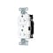 Hubbell Wiring Device-Kellems Duplex Straight Blade Receptacle, 5-20R, 20 A, 125V AC, 2 Pole, 3 Wire, Surface Mount, Grounded 5362STWTR - alternate 1