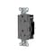 Hubbell Wiring Device-Kellems Straight Blade Receptacle, 5-20R, 20 A, 125V AC, 2 Pole, 3 Wire, Surface Mount, Grounded DR20STGY - alternate 1