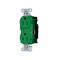Hubbell Wiring Device-Kellems Straight Blade Receptacle, 5-15R, 15 A, 125V AC, 2 Pole, 3 Wire, Surface Mount, Grounded 5252STGN - alternate 1