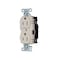 Hubbell Wiring Device-Kellems Straight Blade Receptacle, 5-15R, 15 A, 125V AC, 2 Pole, 3 Wire, Surface Mount, Grounded 5252STLA - alternate 1