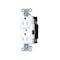 Hubbell Wiring Device-Kellems Straight Blade Receptacle, 5-15R, 15 A, 125V AC, 2 Pole, 3 Wire, Surface Mount, Grounded 5252STW - alternate 1