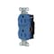 Hubbell Wiring Device-Kellems Straight Blade Receptacle, 5-15R, 15 A, 125V AC, 2 Pole, 3 Wire, Surface Mount, Grounded 5262STBL - alternate 1