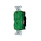 Hubbell Wiring Device-Kellems Straight Blade Receptacle, 5-15R, 15 A, 125V AC, 2 Pole, 3 Wire, Surface Mount, Grounded 5262STGNTR - alternate 1